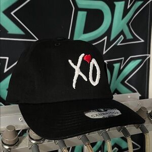 Black XO Embroidered Cap